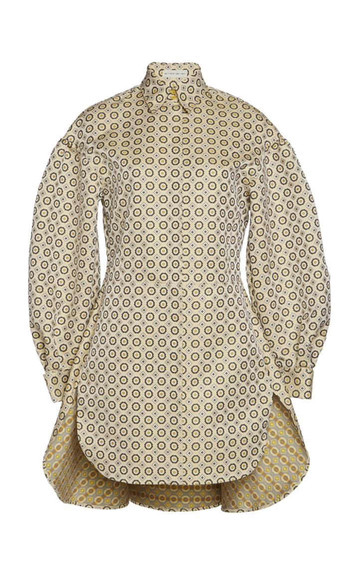 Etro Printed Collared Satin Blouse