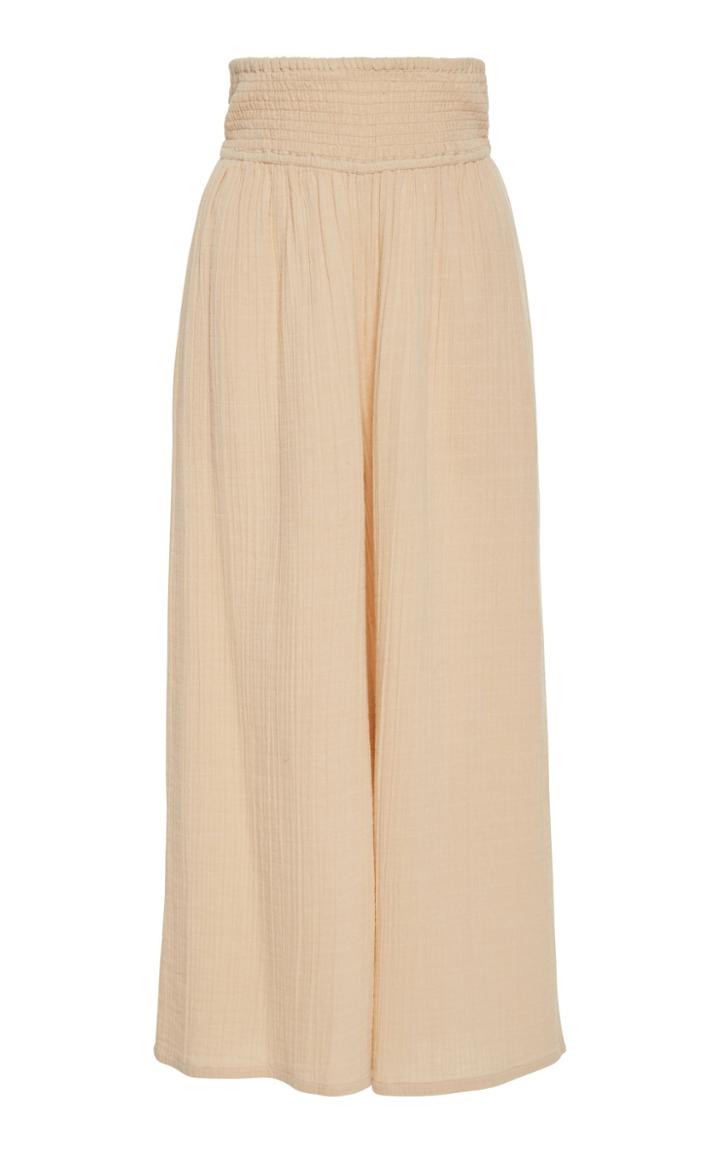 Anaak Kat Cotton-voile Wide-leg Pants
