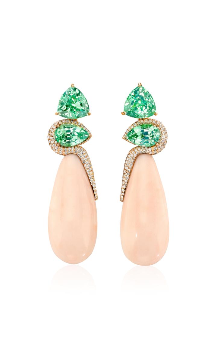 Moda Operandi Assael One Of A Kind 18k Pink Gold Egyptian Revival Angel Skin Earring