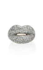 Moda Operandi Hot Lips By Solange Glitter Silver Sterling Silver Ring