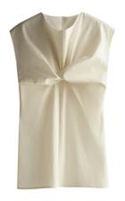Moda Operandi Gia Studios Twisted Cotton-blend Blouse