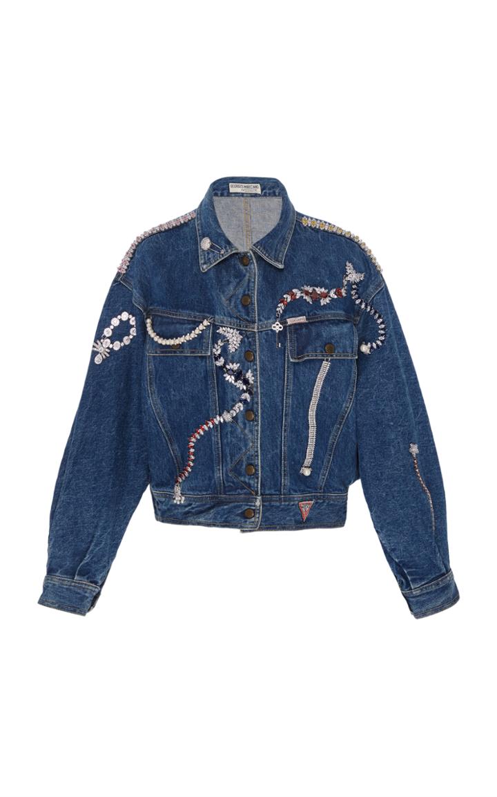 Fallon Vintage Guess Embellished Denim Jacket