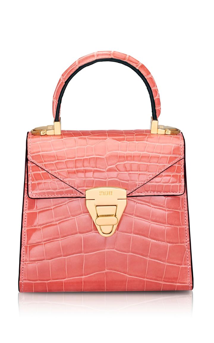 Moda Operandi Stalvey Mini Trapezoid Alligator Purse