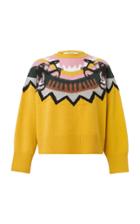 Dorothee Schumacher Wild Wonder Instarsia Wool-blend Sweater