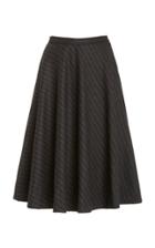 Moda Operandi Nili Lotan Melissa Pinstriped Wool-cashmere Midi Circle Skirt