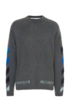 Off-white C/o Virgil Abloh Logo-intarsia Wool Sweater