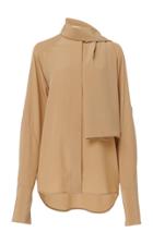 Victoria Beckham Tie-neck Silk-crepe Blouse