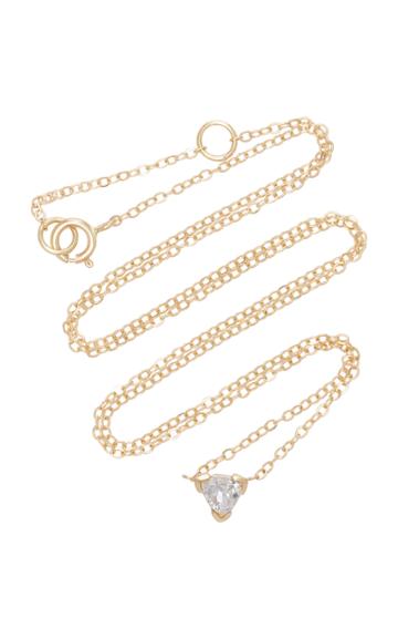 Shahla Karimi Trillion 14k Gold Moonstone Necklace