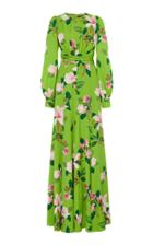 Moda Operandi Andrew Gn Floral Silk Maxi Dress