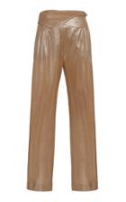 Moda Operandi Blaz Milano Nova Basque Metallic High-rise Straight-leg Pants Size: 0