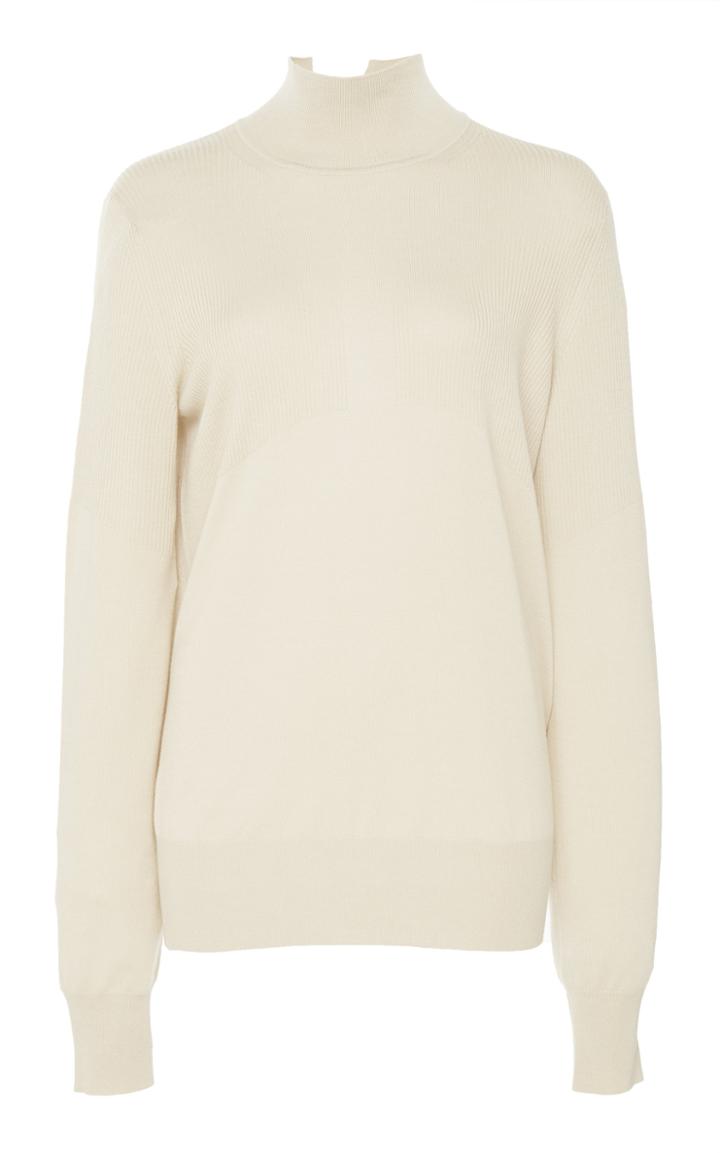 Cyclas Rib Knit Wool Turtleneck