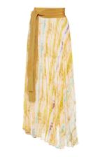 Silvia Tcherassi Blanche Chiffon Midi Skirt