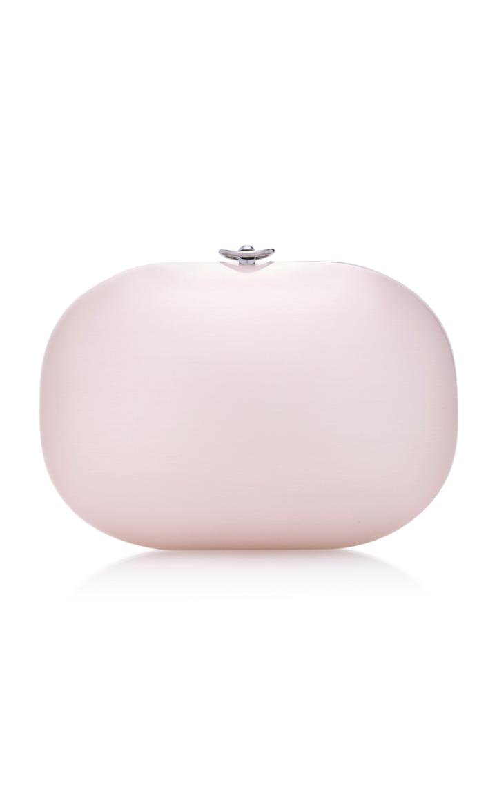 Jeffrey Levinson Brushed Blush Metallic Clutch