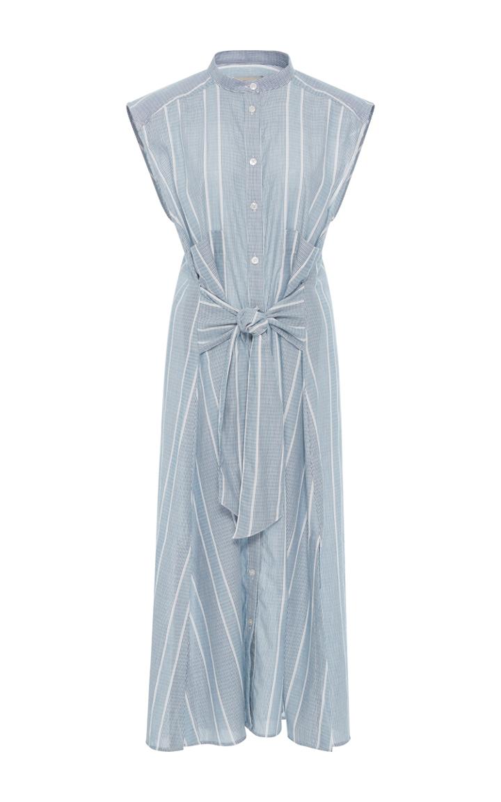 Sea Tied Pinstripe Dress