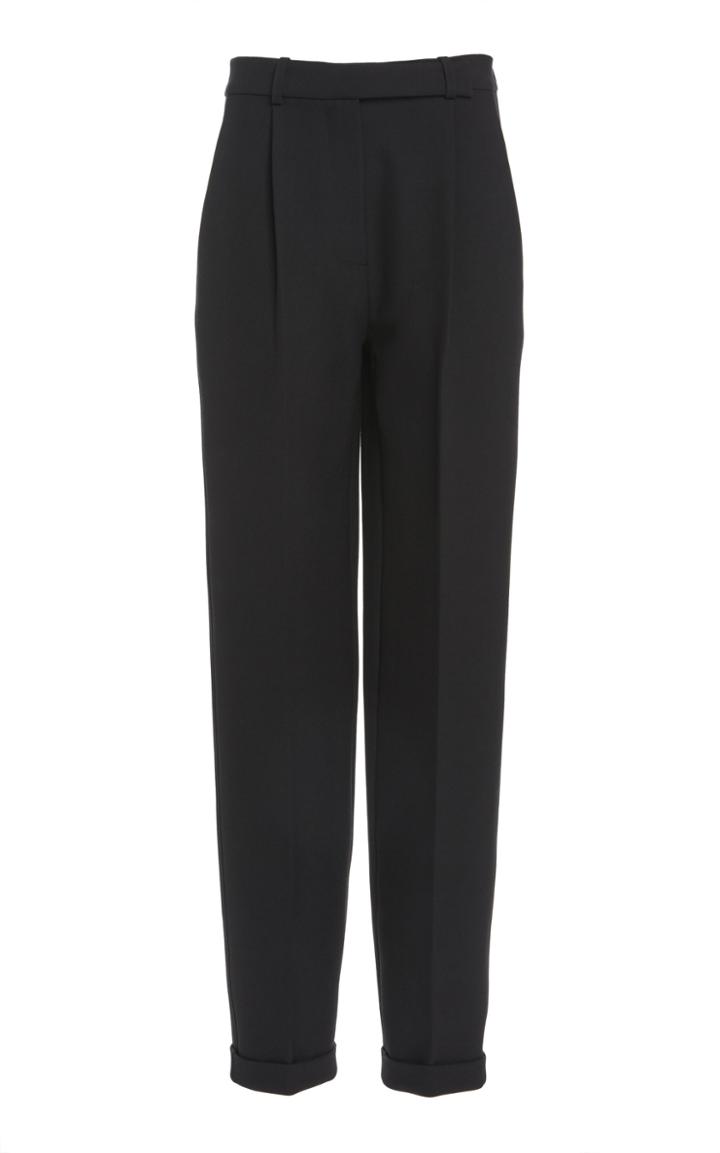 Moda Operandi Victoria Beckham Pleated Tapered Cady Pants