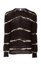 Eidos Tie-dye Striped Mohair-blend Sweater