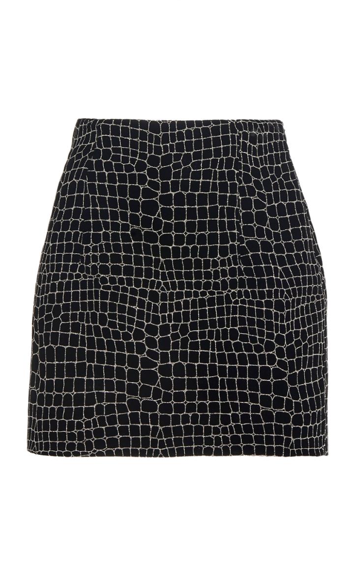 Moda Operandi Redemption Croc-printed Mini Skirt