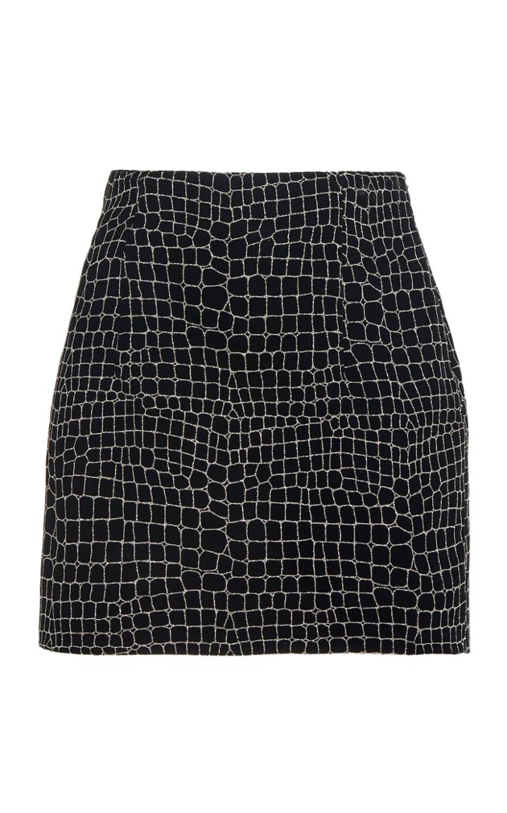 Moda Operandi Redemption Croc-printed Mini Skirt