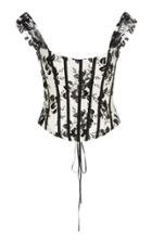 Moda Operandi Brock Collection Floral-printed Corset Poplin Top Size: 2
