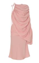 Moda Operandi Lado Bokuchava One-sleeve Gathered Crepe De Chine Dress Size: S