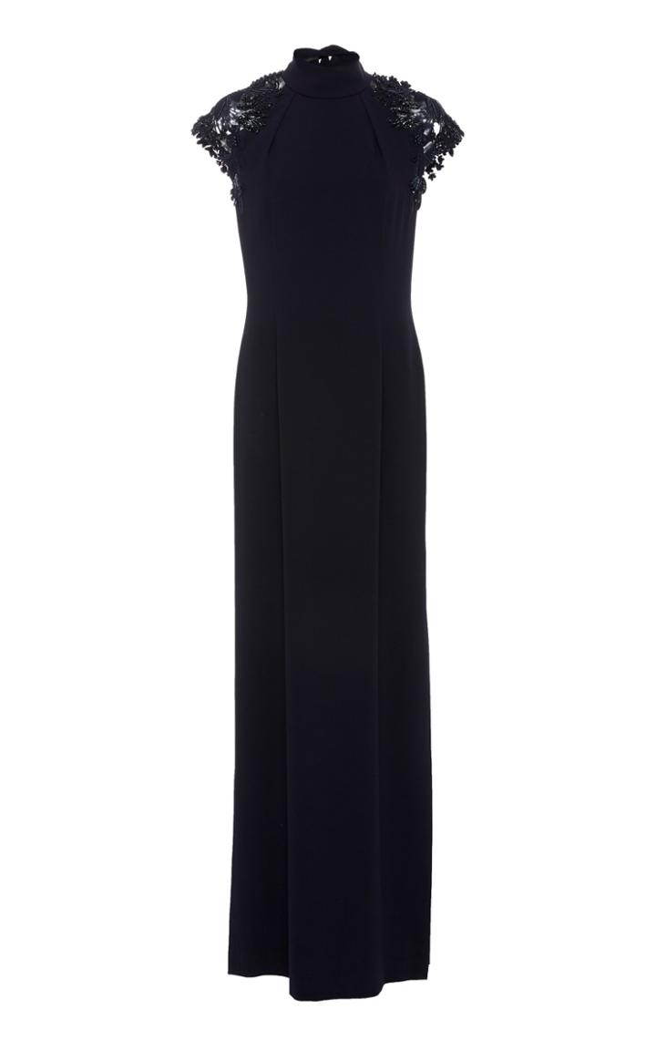 Escada Geriah Lace Cap Sleeve Dress