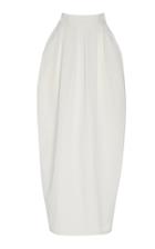 Paris Georgia Tulip Silk And Cotton-blend Midi Skirt