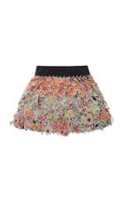 Moda Operandi Rahul Mishra 3d Marigold Floral-appliqud Silk Mini Skirt Size: 40