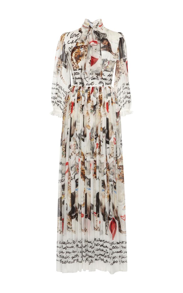 Dolce & Gabbana Animal Motif Maxi Dress