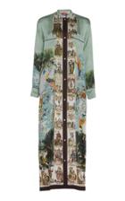 For Restless Sleepers Galene Printed Silk Maxi Dress