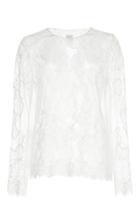 Huishan Zhang Piper Long Sleeve Lace Top
