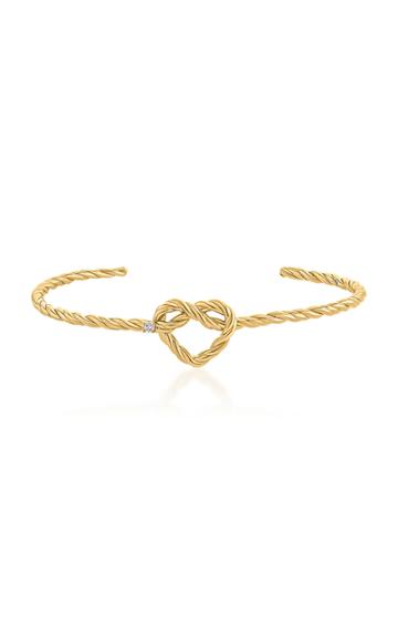 Mks Jewellery Promise Alyada 18k Yellow Gold Diamond Cuff