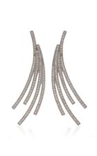 Lynn Ban Jewelry Sterling Silver Diamond Earrings