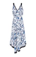 Derek Lam Printed Silk Cami Dress