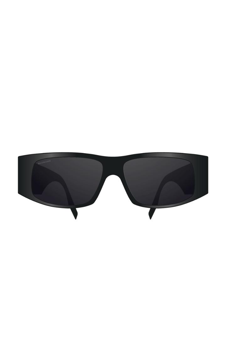 Balenciaga Runway Ghost Square-frame Acetate Sunglasses