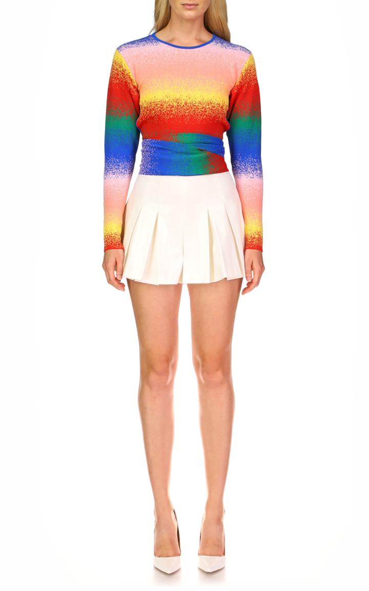 Moda Operandi Amur Apollo Pleated Cotton Shorts