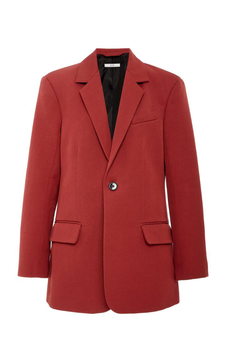 Co Cotton Blend Slim Blazer