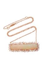 Suzanne Kalan One Of A Kind 18k Rose Gold Diamond And Opal Necklace