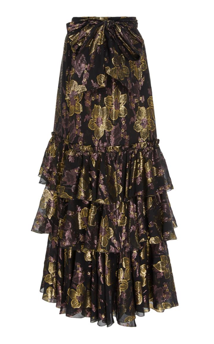 Ulla Johnson Rashida Metallic Skirt