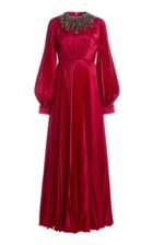Moda Operandi Andrew Gn Bishop-sleeve Silk Dress