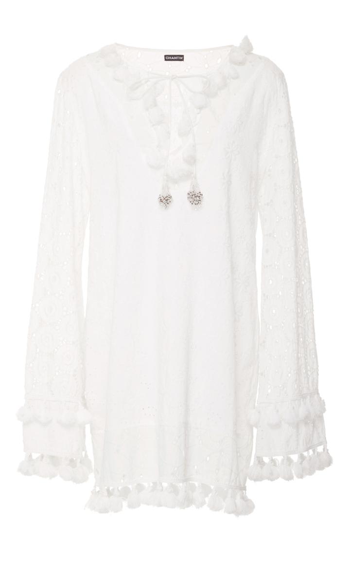 Chantik Floral Embroidered Eyelet Dress