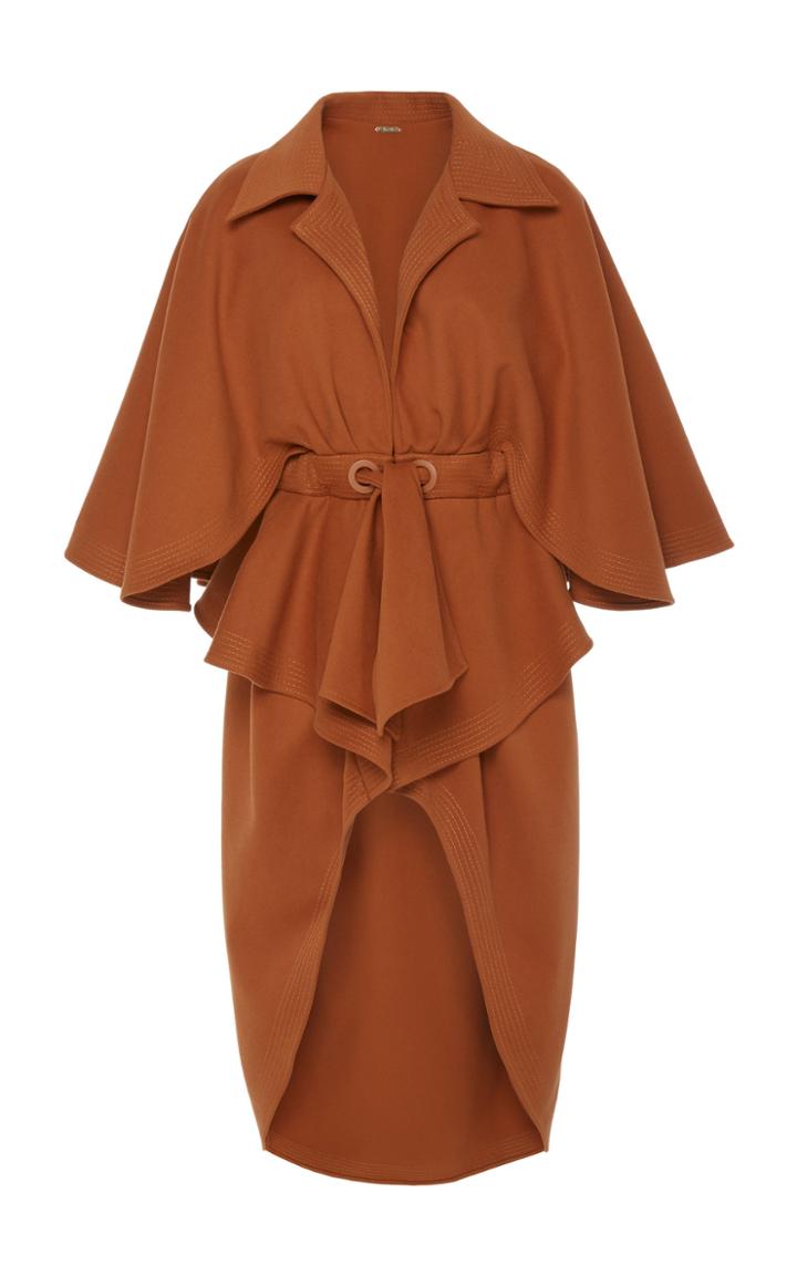 Johanna Ortiz Eternal Changes Belted Cape Overcoat