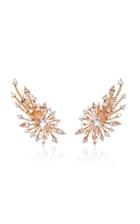 Hueb Luminus 18k Rose Gold Diamond And Morganite Earrings