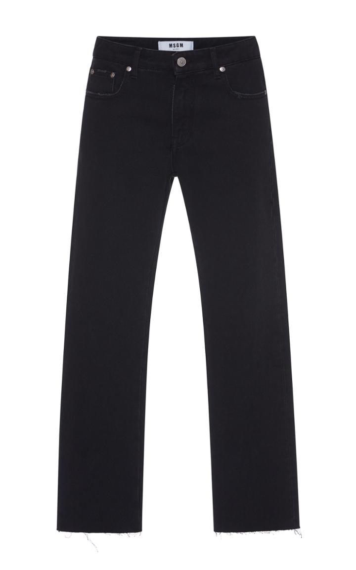 Msgm Straight Leg Logo Denim Jean