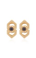 Moda Operandi Doryn Wallach Mini Harlow Black Diamond Stud Earrings