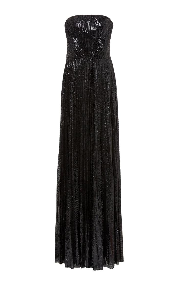 Ralph Lauren Jazzmine Strapless Sequined-tulle Gown Size: 2