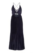 Jonathan Simkhai Lace-accented Pleated Midi Dress