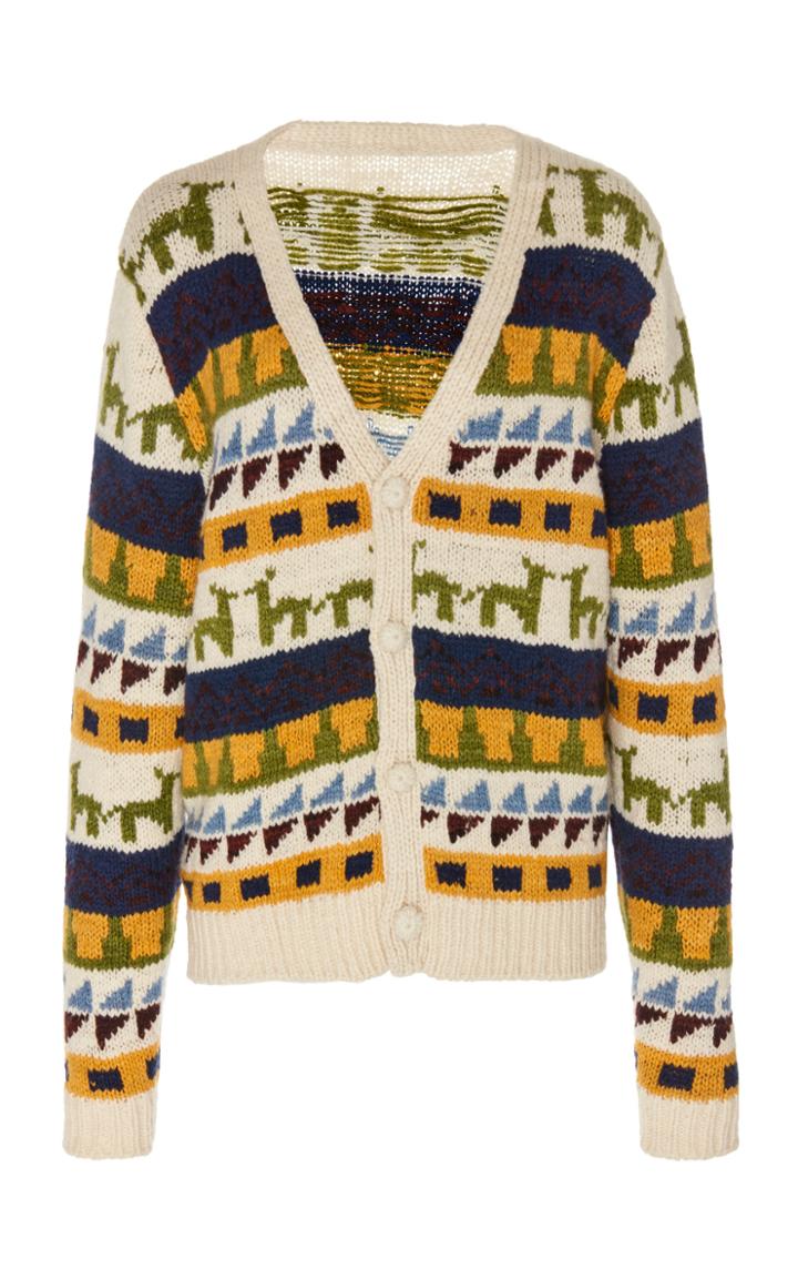 The Elder Statesman Handspun Cashmere Zaza Cardigan