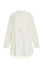 Moda Operandi Victoria Beckham Bib-front Cotton Poplin Tuxedo Shirt