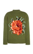 Ami Floral-intarsia Wool Sweater