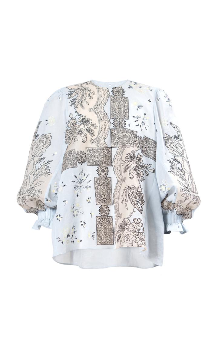 Moda Operandi Biyan Sandriana Cotton-silk Blouse